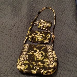 Vera Bradley(Jasmine pattern)shoulder/sling/hipster, cosmetic bag and wallet